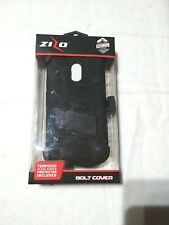 Usado, Capa parafuso Zizo Moto G4 Play + protetor de tela de vidro temperado preto/preto comprar usado  Enviando para Brazil