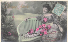 Lot postcards happy d'occasion  Expédié en Belgium