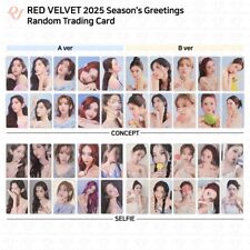 Cartão fotográfico Red Velvet 2025 Season's Greetings conceito de cartão comercial aleatório selfie comprar usado  Enviando para Brazil