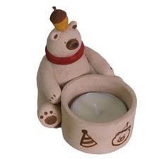 Resin bear candle d'occasion  Expédié en Belgium