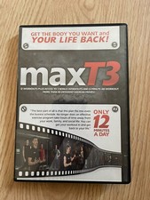 Max T3 2 DVD Workout Set 12 Workouts 3 Levels To Choose 12 Minutes A Day used comprar usado  Enviando para Brazil
