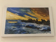 Peinture huile panneau d'occasion  Le Relecq-Kerhuon