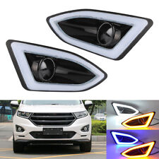 Para Ford Edge 2015-2018 luzes de circulação diurna seta lâmpada de direção LED DRL comprar usado  Enviando para Brazil