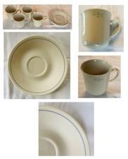 Conjunto de 8 xícaras e pires vintage Corelle 8 oz BOUQUÊ DE RENDA flores azuis comprar usado  Enviando para Brazil