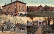Rochester Minnesota scenic views around St Mary's Hospital antique pc Z39747 comprar usado  Enviando para Brazil