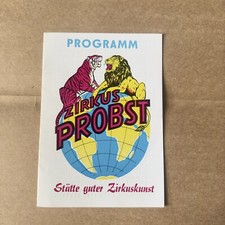 Circus probst programme for sale  ABERDARE