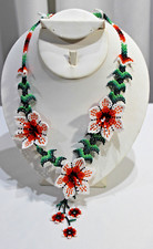 Huichol art necklace for sale  West Boylston