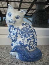 Chat porcelaine décor d'occasion  Sarreguemines