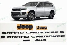 6PÇS 2021+ Jeep Grand Cherokee L dianteiro traseiro Jeep 4X4 L porta emblemas preto brilhante comprar usado  Enviando para Brazil