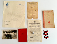 Ww2 afs documents for sale  LONDON