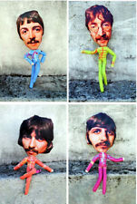 THE BEATLES 4 quatro bonecos de ação feitos à mão 45 x 15 cm - lã de seda comprar usado  Enviando para Brazil