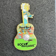 Guitarra Hard Rock Cafe - Punta Cana com furo de bandeira de golfe comprar usado  Enviando para Brazil