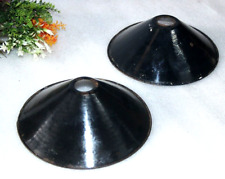 2PC Vintage Ferro Smalto Elettrico Lampada Shade Decorativi Originale - 13506 comprar usado  Enviando para Brazil