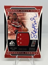 Camiseta SHAREEF ABDUR-RAHIM AUTO/100 2004-05 UD SP Jogo Usada Tecidos Autênticos, usado comprar usado  Enviando para Brazil