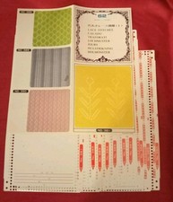 Máquina de tricô Knitmaster cartões perfurados série de renda 62 cartões 381-390 comprar usado Máquina de tricô Knitmaster cartões perfurados série de renda 62 cartões 381-390 comprar usado  Enviando para Brazil