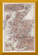 Schottland historische landkar gebraucht kaufen  Leipzig
