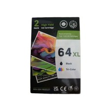 Usado, Pacote com 2 cartuchos de tinta de alto rendimento 64xl preto e 64xl tricolor comprar usado  Enviando para Brazil
