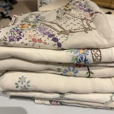 Vintage embroidered tablecloth for sale  CAMBRIDGE