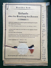 Alte patent urkunde gebraucht kaufen  Jena