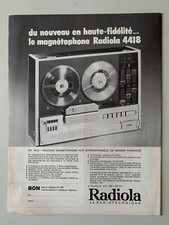 Ancienne publicite magnetophon d'occasion  La Séguinière