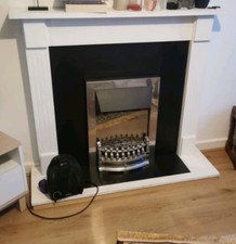 Electric fireplace white for sale  LIVERPOOL