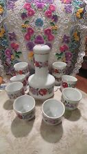 Decantador Kalocsa e 12 copos de porcelana. Porcelana. Pintado à mão. Hungria., usado comprar usado Decantador Kalocsa e 12 copos de porcelana. Porcelana. Pintado à mão. Hungria., usado comprar usado  Enviando para Brazil