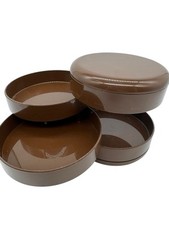 Organizador de mesa vintage InterDesign giratório vaidade joias retrô mod marrom EUA, usado comprar usado  Enviando para Brazil
