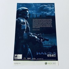Pôster promocional de jogo Halo 3 Xbox 360 raro anúncio impresso original dos anos 2000 + frete grátis comprar usado  Enviando para Brazil