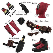Deadpool3 Deadpool Acessórios Fantasia Deadpool Máscara Deadpool Sapatos Cosplay Luvas Cinto comprar usado  Enviando para Brazil