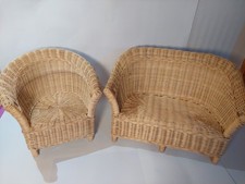 Rattan korbsofa weidengeflecht gebraucht kaufen  Bad Bergzabern