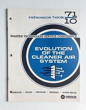1971 Chrysler Master Tech Reference Book 10 Evolution Of The Cleaner Air System comprar usado  Enviando para Brazil