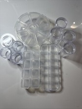 Bead containers clear for sale  Milton
