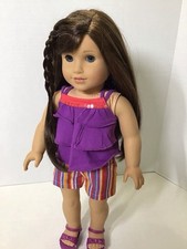 Boneca AG Grace Thomas com camiseta/saia de feliz aniversário e nova roupa listras de verão comprar usado  Enviando para Brazil