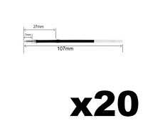 20pcs black plastic for sale  COLCHESTER