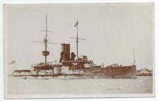 HMS CENTURION Centurion klasa pancernik Royal Navy nieużywany pocztówka fotograficzna pc na sprzedaż  Wysyłka do Poland