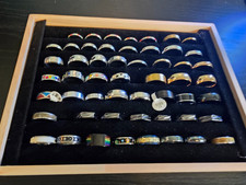 Lote de anillos de boda ver fotos tamaños y colores surtidos mezcla materiales segunda mano  Embacar hacia Mexico