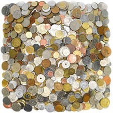 Moedas FORIEGN do mundo circuladas de 5 lb, uma mistura de antigas e novas! Coleção de moedas do mundo comprar usado  Enviando para Brazil