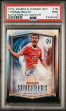 2022-23 Topps Merlin Chrome UEFA UCL Sorcerers autógrafos Thomas Muller PSA 9 comprar usado  Enviando para Brazil