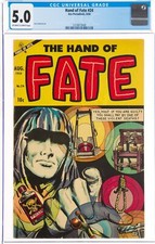 Cadeira elétrica Hand of Fate 24 CGC 5.0, laço, guilhotina venenosa 1954 Ace Horror, usado comprar usado  Enviando para Brazil