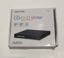 Gravador externo fino Memorex MDW218B CD/DVD DVD 8X CDR 24X gravador alimentado por USB comprar usado  Enviando para Brazil
