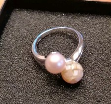 Silber ring perlen gebraucht kaufen  Gera