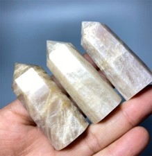 Usado, Varinha de pedra da lua branca cor rara 135 g cristal quartzo cura ponto Reiki A142 comprar usado  Enviando para Brazil