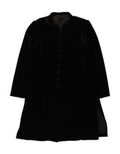 Trench coat feminino vintage de veludo Reino Unido 16 grande preto AH15, usado comprar usado  Enviando para Brazil