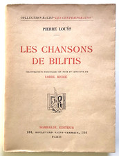Pierre louys. chansons d'occasion  Martigues