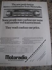 MOTORADIO COMBINAÇÃO ESTÉREO BOTÃO 1978 ANÚNCIO TAMANHO A4 ARQUIVO 20 comprar usado  Enviando para Brazil