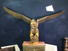Scultura legno aquila usato  Perugia