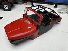 Corpo vermelho com luzes gaiola rolante e interior para Axial SCX10 III Jeep CJ-7 AXI03008 comprar usado  Enviando para Brazil
