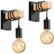 Wooden wall light for sale  WORKSOP