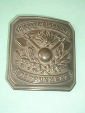 Plaque ceinturon pompier d'occasion  Lorquin