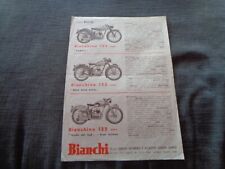 Depliant motocicletta bianchi usato  Varano Borghi